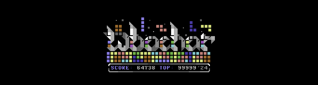 PETSCII: Tetris wbochar logo